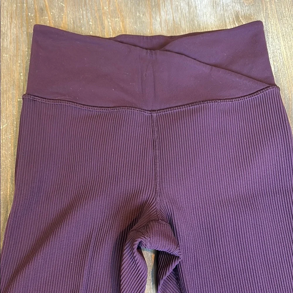 Athleta High-Waisted Plum Leggings - Picture 3 of 5